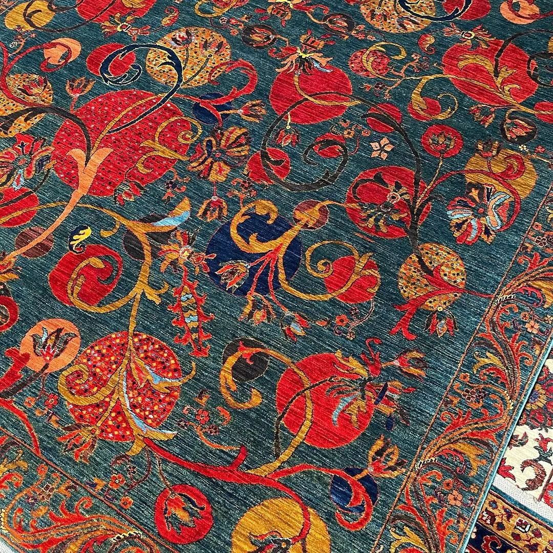 Teal Vine Carpet