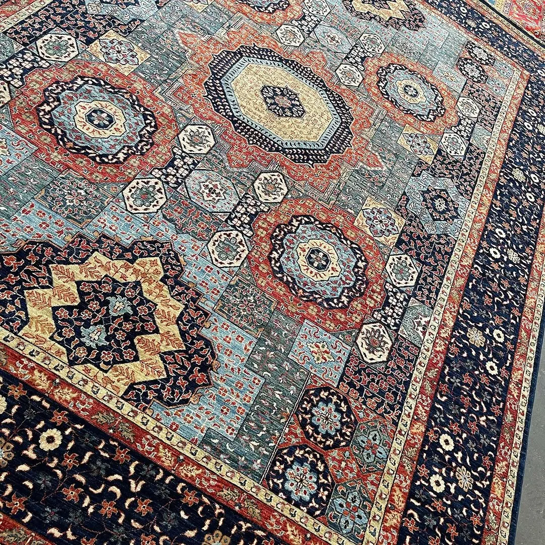 Grey Multi-Medallion Carpet