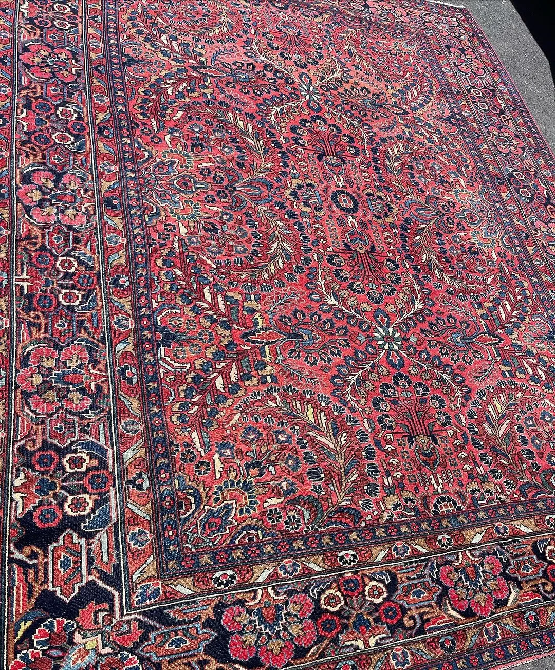 Rose-Red Floral Carpet