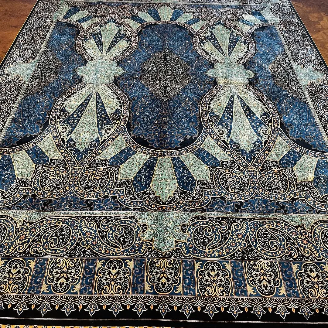 Indigo Silk Carpet