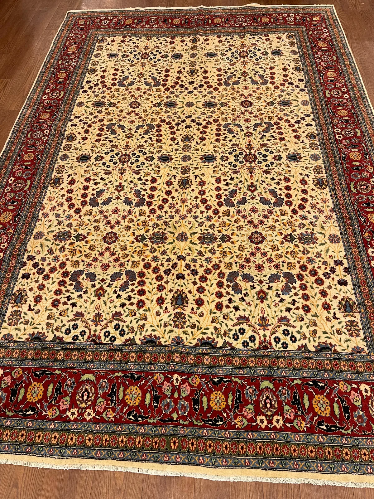 Ivory Millefleurs Carpet