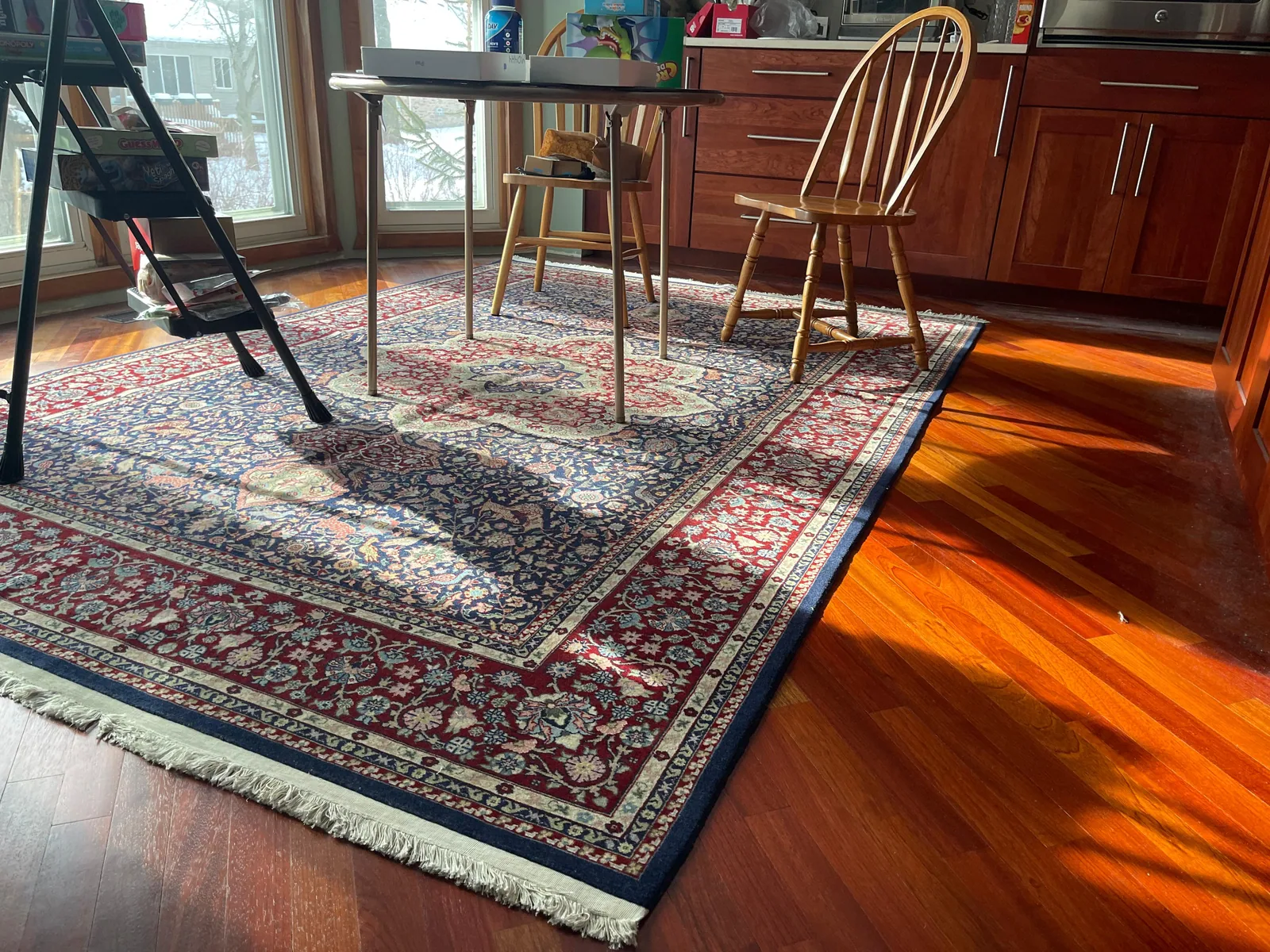 Navy Medallion Carpet