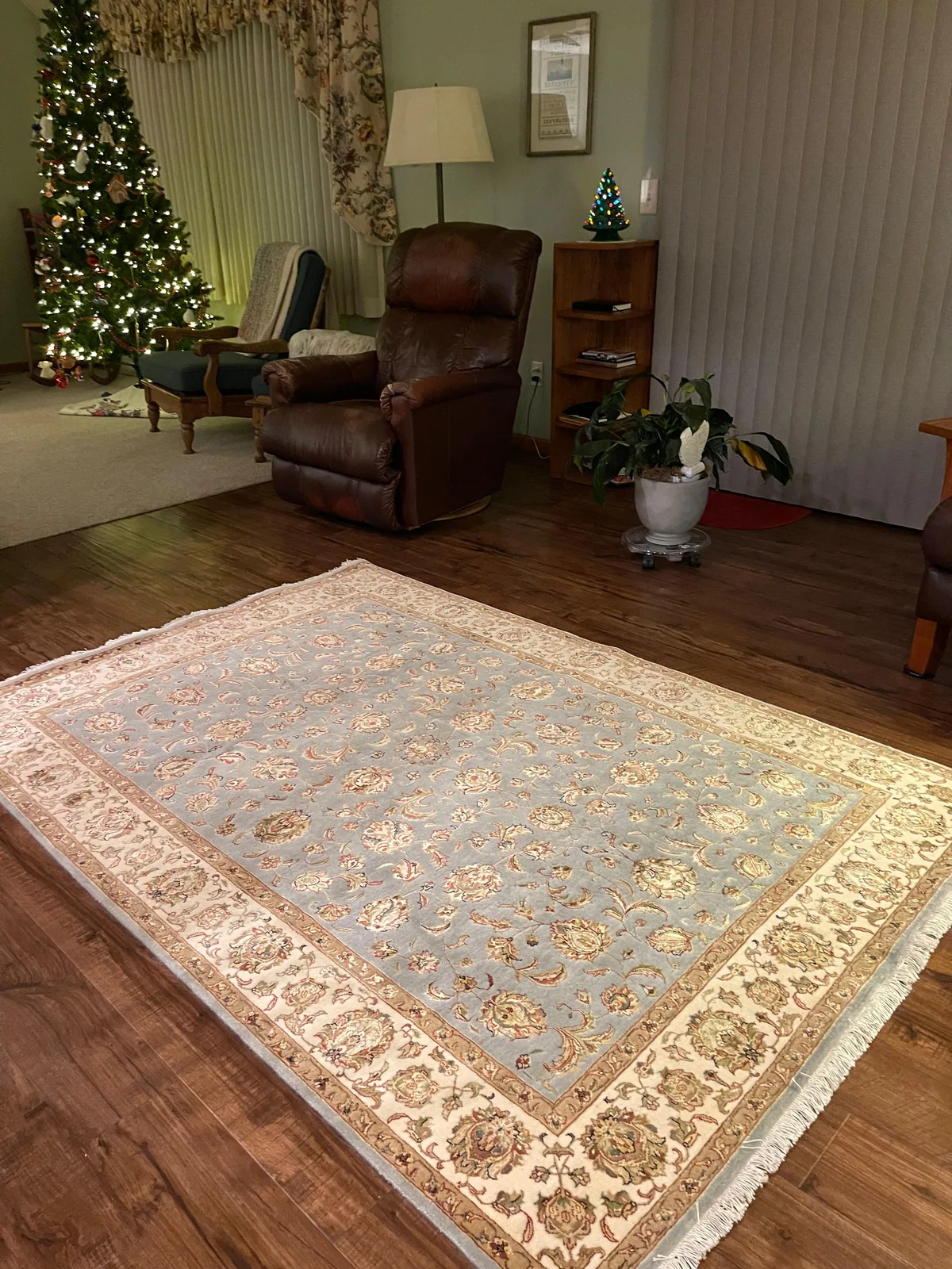 Pale Blue Garden Carpet